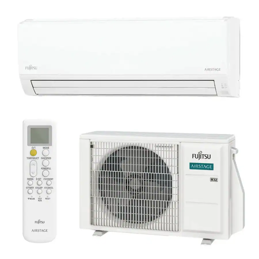 Fujitsu AIRSTAGE Air Conditioning ASEG24KLCBL / AOEG24KLCB Wall Mounted Basildon Acr Fujitsu Economy Wall Mounted Air Conditioning ASEG KLCBL : AOEG KLCB