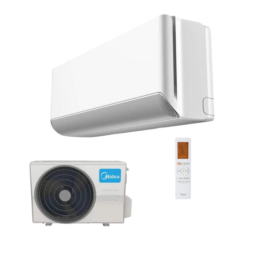 Midea Breezeless-E Air Conditioning CB1-12HRFN8-I / CB1-12HFNX-O Wall Mounted 3.5kW Basildon Acr BREEZELESSE WALLMOUNTED