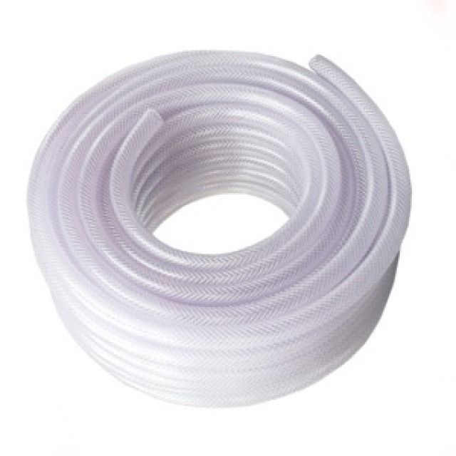 Clear PVC Braided Hose 1/2"X 30M (Air Conditioning) Basildon Acr Clear Braided Drain Hose